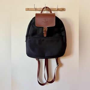 Hexagona Small Black and Brown Backpack